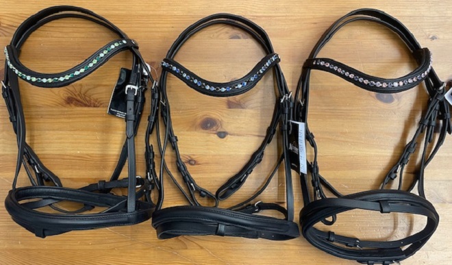 BRIGLIA CUOIO WINNER STRASS CON REDINI GOMMA Briglie 